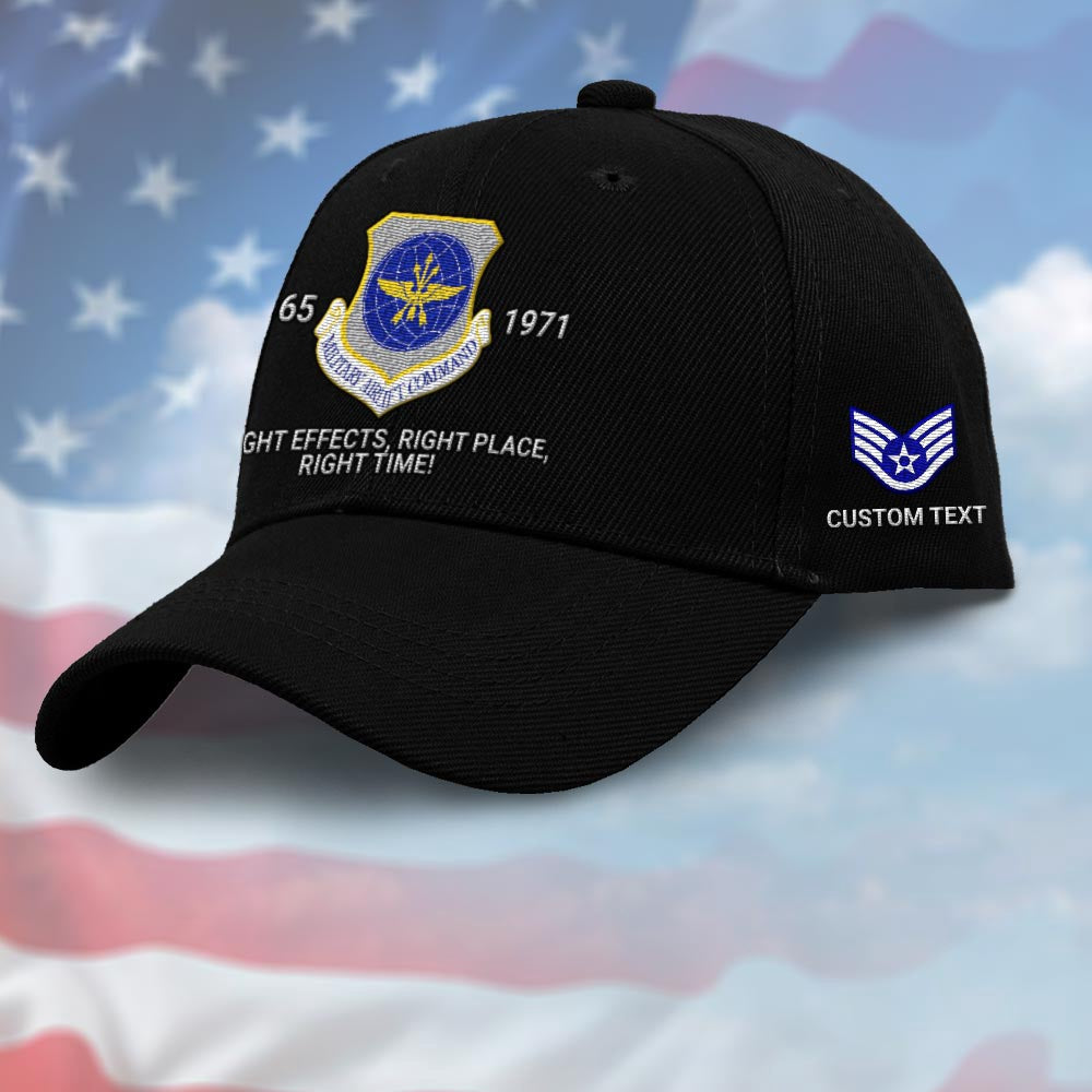 Us Air Force Cap, Customized Military Airlift Command Embroidered Cap, Embroidered Dad Hat