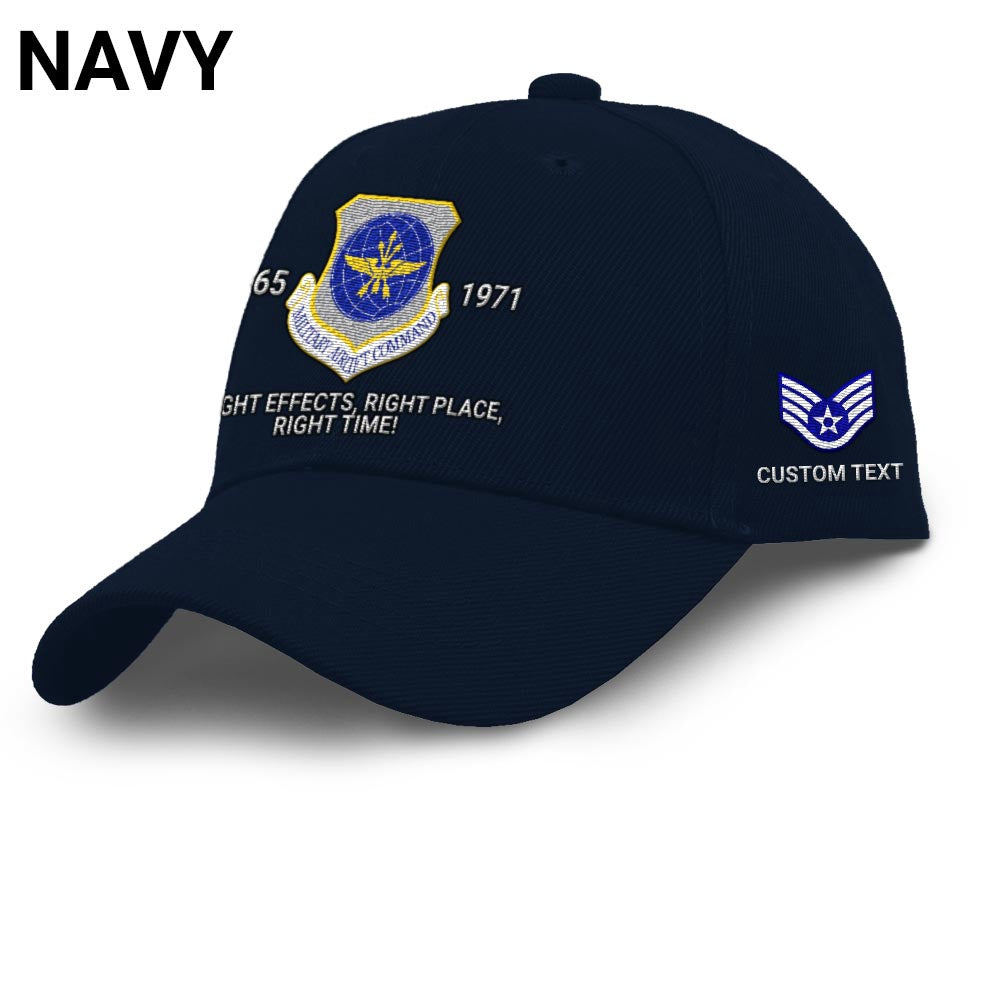 Us Air Force Cap, Customized Military Airlift Command Embroidered Cap, Embroidered Dad Hat