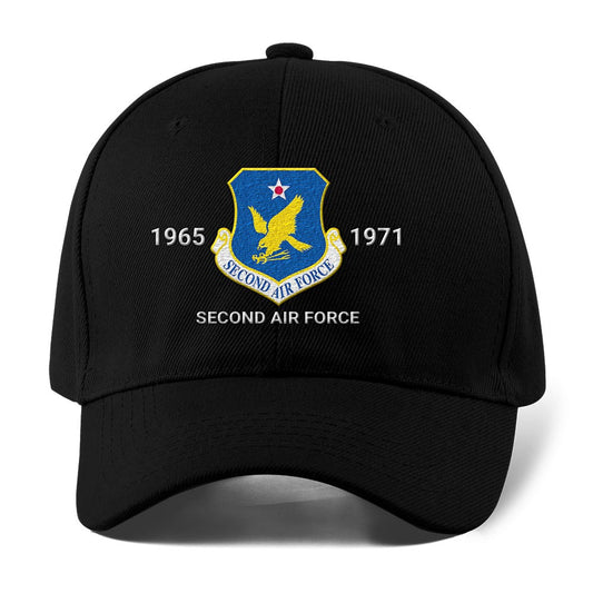 Us Air Force Cap, Customized Second Air Force Embroidered Cap, Embroidered Dad Hat