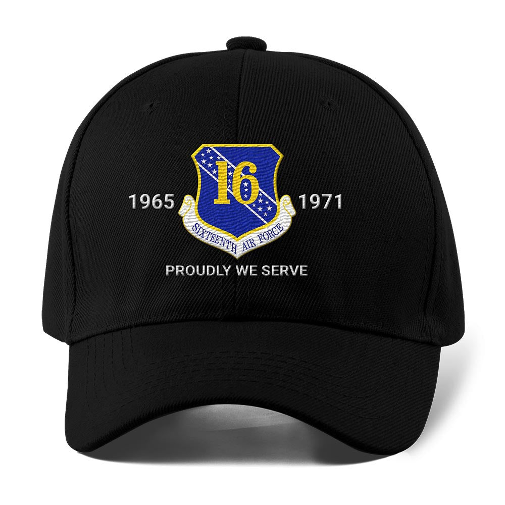 Us Air Force Cap, Customized Sixteenth Air Force Air Forces Cyber Embroidered Cap, Embroidered Dad Hat
