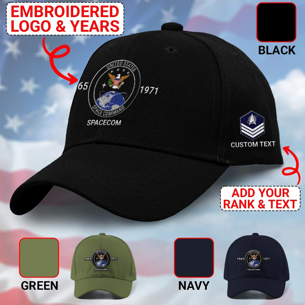 Us Air Force Cap, Customized Space Command Embroidered Cap, Embroidered Dad Hat