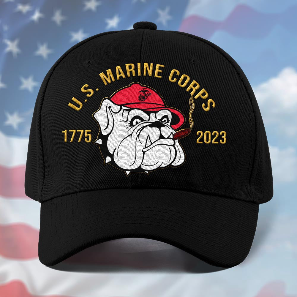 Us Air Force Cap, Customized The 248Th Usmc Birthday Embroidered Cap, Embroidered Dad Hat