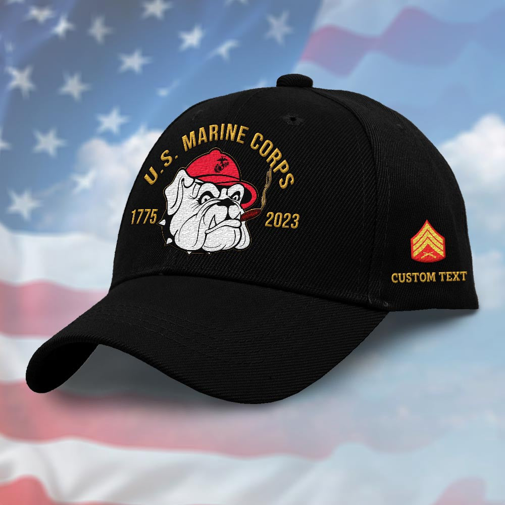 Us Air Force Cap, Customized The 248Th Usmc Birthday Embroidered Cap, Embroidered Dad Hat