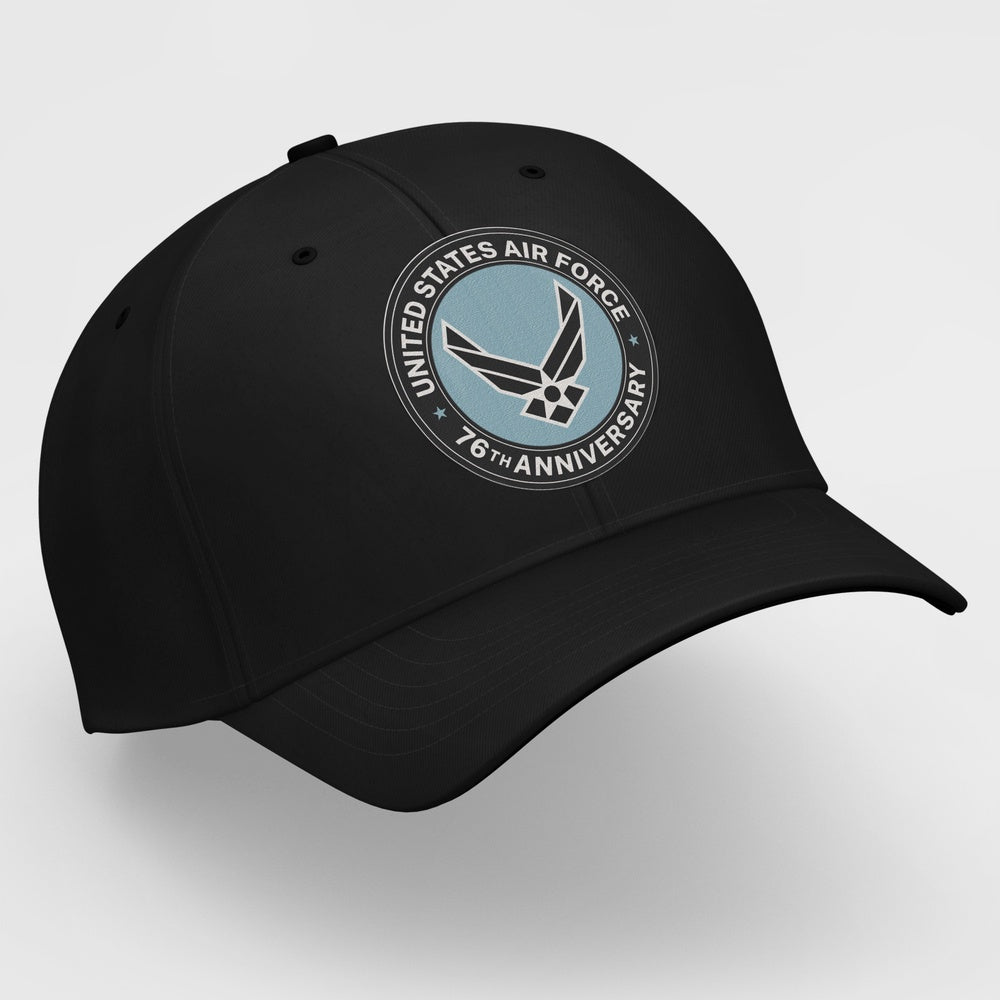 Us Air Force Cap, Customized US Air Force 76Th Anniversary Embroidered Cap, Embroidered Dad Hat