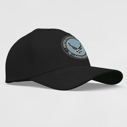 Us Air Force Cap, Customized US Air Force 76Th Anniversary Embroidered Cap, Embroidered Dad Hat