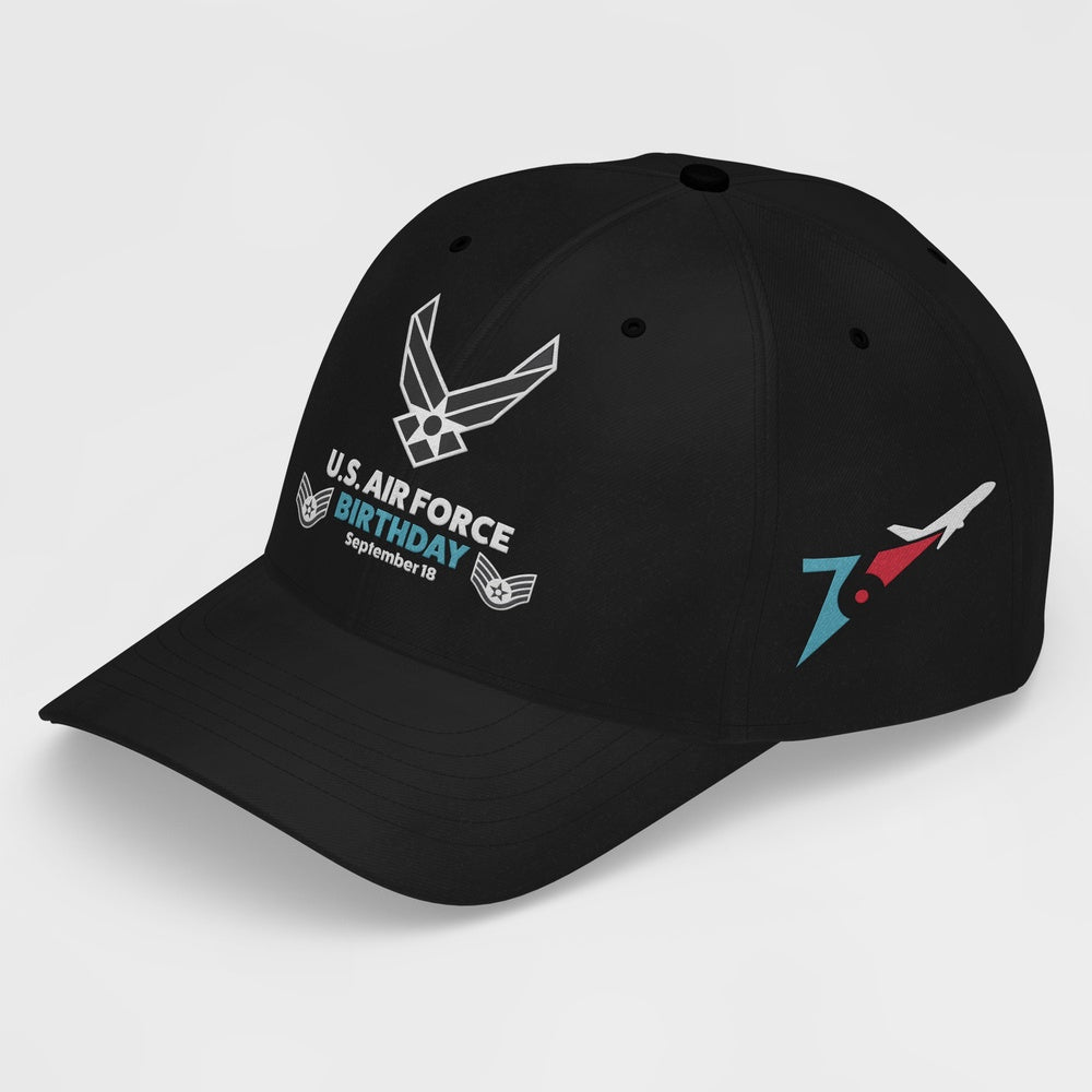 Us Air Force Cap, Customized  US Air Force Birthday September 18 Embroidered Cap, Embroidered Dad Hat