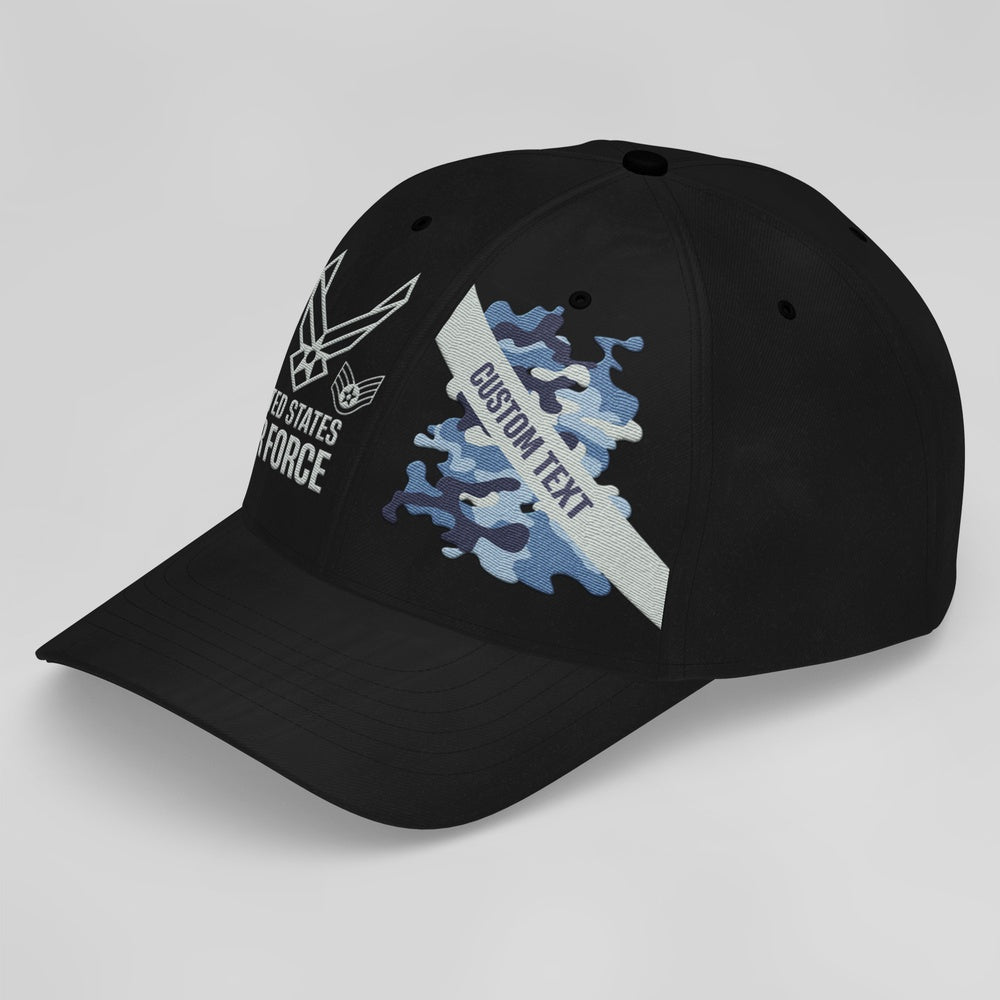 Us Air Force Cap, Customized US Air Force Camouflage Veterans Camo Embroidered Cap, Embroidered Dad Hat