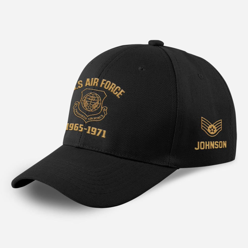 Us Air Force Cap, Customized US Veteran Usaf Commands Embroidered Cap, Embroidered Dad Hat