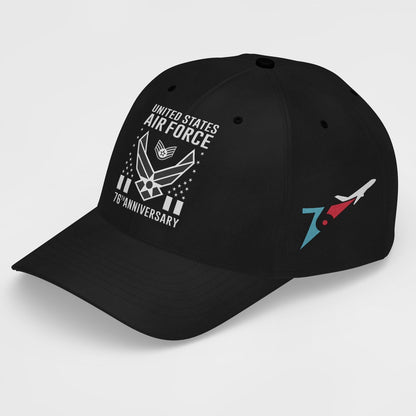 Us Air Force Cap, Customized United States Air Force 76Th Anniversary Embroidered Cap, Embroidered Dad Hat