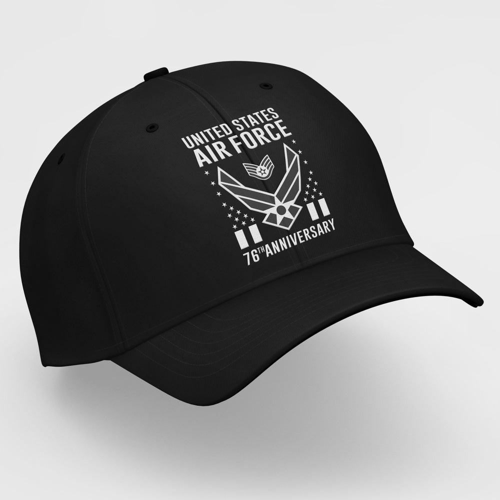 Us Air Force Cap, Customized United States Air Force 76Th Anniversary Embroidered Cap, Embroidered Dad Hat
