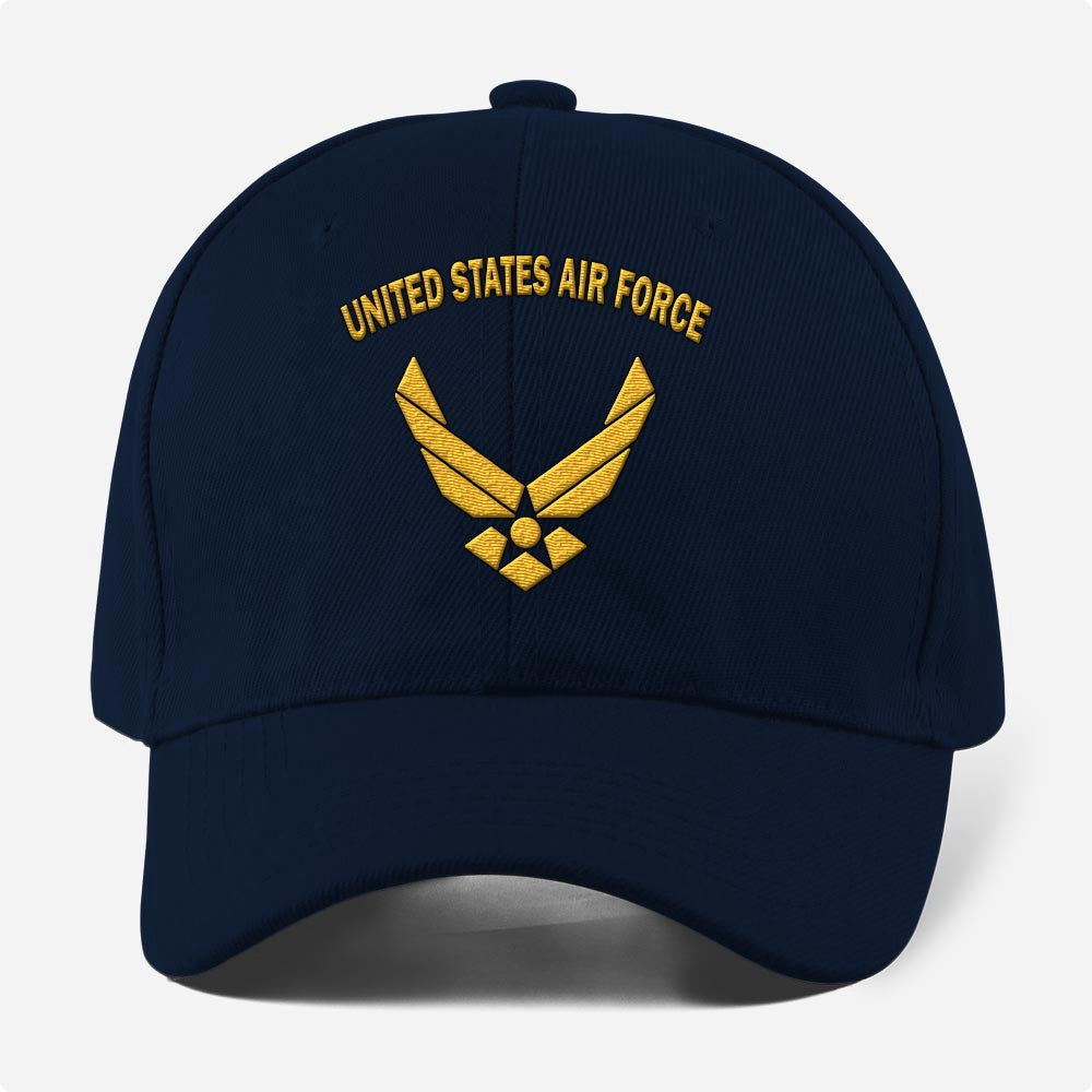 Us Air Force Cap, Customized United States Air Force Embroidered Cap, Embroidered Dad Hat
