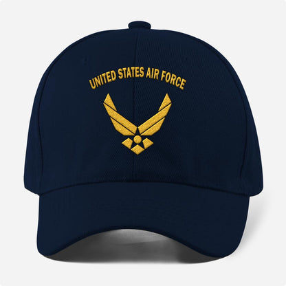 Us Air Force Cap, Customized United States Air Force Embroidered Cap, Embroidered Dad Hat