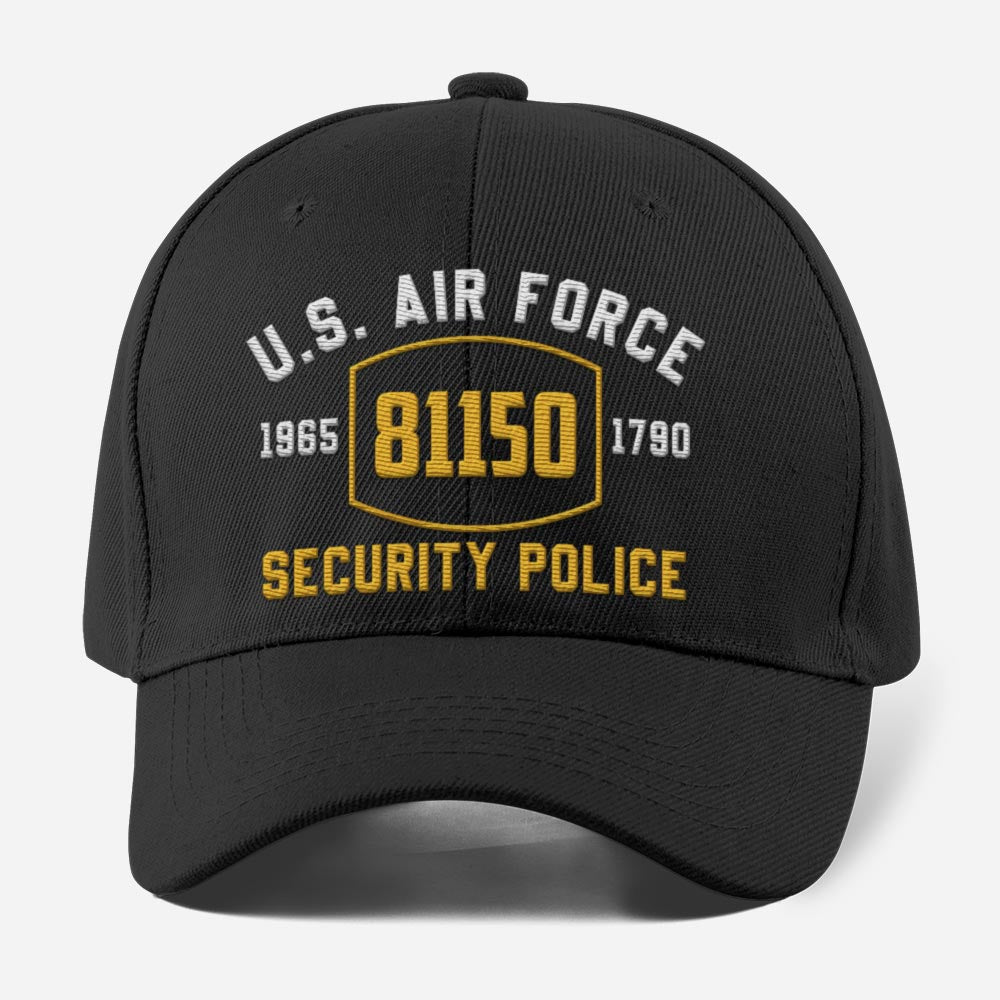 Us Air Force Cap, Customized Us Air Force 81150 Security Police Embroidered Cap, Embroidered Dad Hat