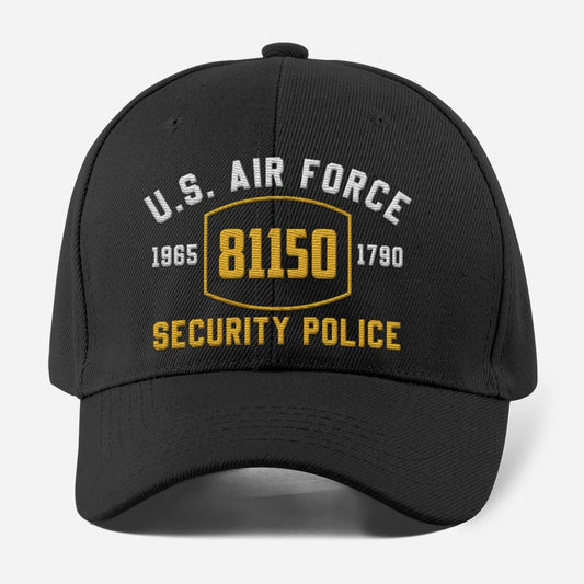 Us Air Force Cap, Customized Us Air Force 81150 Security Police Embroidered Cap, Embroidered Dad Hat