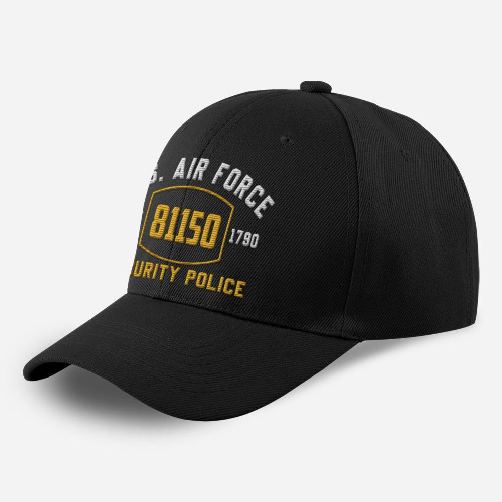Us Air Force Cap, Customized Us Air Force 81150 Security Police Embroidered Cap, Embroidered Dad Hat