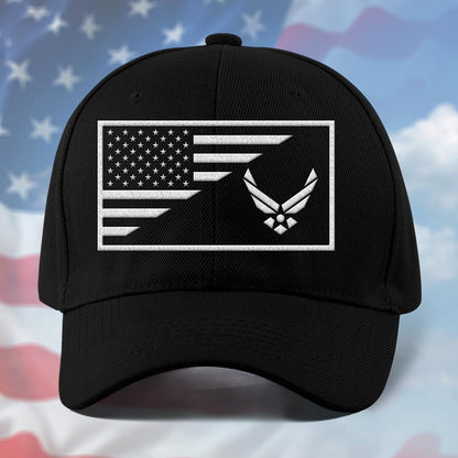 Us Air Force Cap, Customized Us Air Force Flag Embroidered Cap, Embroidered Dad Hat