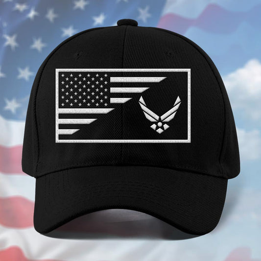 Us Air Force Cap, Customized Us Air Force Flag Embroidered Cap, Embroidered Dad Hat