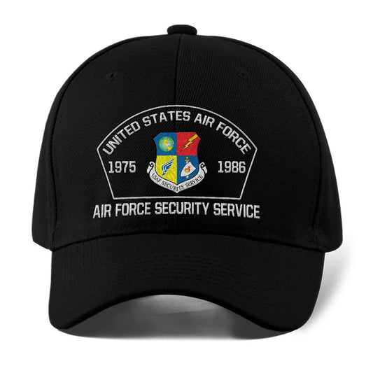 Us Air Force Cap, Customized Us Air Force Insignias Security Service Embroidered Cap, Embroidered Dad Hat