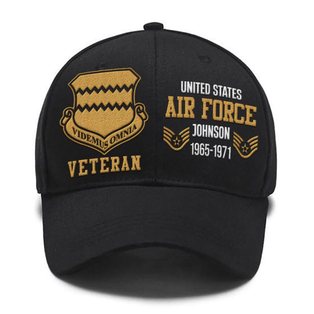 Us Air Force Cap, Customized Us Veteran Air Force Wings Proudly Served Embroidered Cap, Embroidered Dad Hat