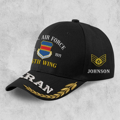 Us Air Force Cap, Customized Usaf Wings Embroidered Cap, Embroidered Dad Hat