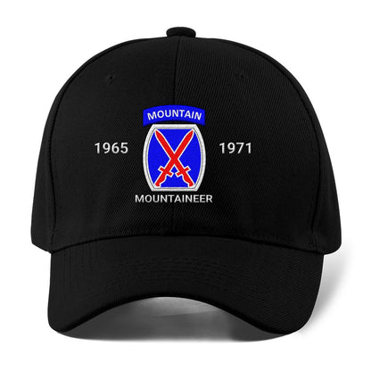 Us Army Veteran Caps, Customized 10Th Mountain Division Light Infantry Embroidered Cap, Embroidered Dad Hat