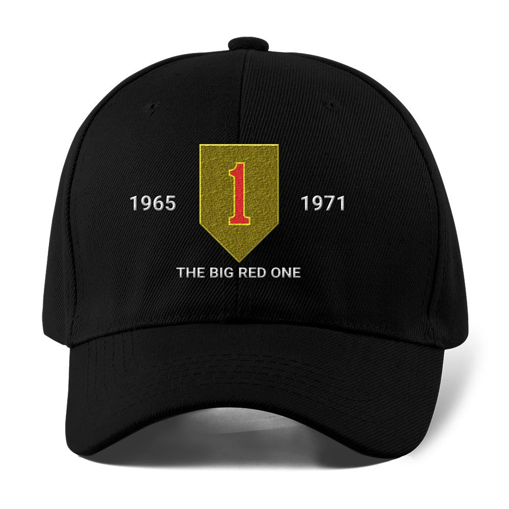 Us Army Veteran Caps, Customized 1St Infantry Division The Big Red Onethe Bloody First Embroidered Cap, Embroidered Dad Hat