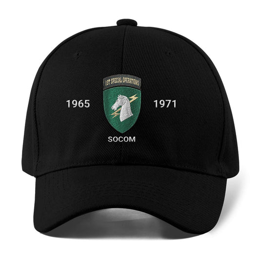 Us Army Veteran Caps, Customized 1St Special Operation Command Embroidered Cap, Embroidered Dad Hat