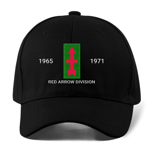 Us Army Veteran Caps, Customized 32Nd Infantry Division Red Arrow Division Les Terribles Embroidered Cap, Embroidered Dad Hat