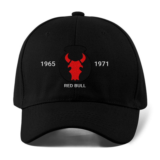 Us Army Veteran Caps, Customized 34Th Infantry Division Red Bull Embroidered Cap, Embroidered Dad Hat