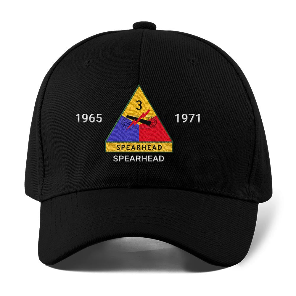 Us Army Veteran Caps, Customized 3Rd Armored Division Spearhead Embroidered Cap, Embroidered Dad Hat