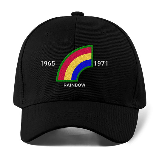 Us Army Veteran Caps, Customized 42Nd Infantry Division Rainbow Embroidered Cap, Embroidered Dad Hat