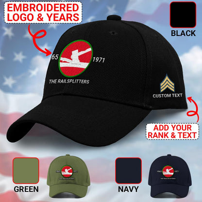 Us Army Veteran Caps, Customized 84Th Training Command Railsplitters Embroidered Cap, Embroidered Dad Hat