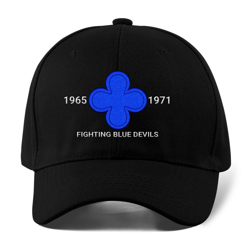 Us Army Veteran Caps, Customized 88Th Infantry Division Fighting Blue Devils Clover Leaf Division Embroidered Cap, Embroidered Dad Hat