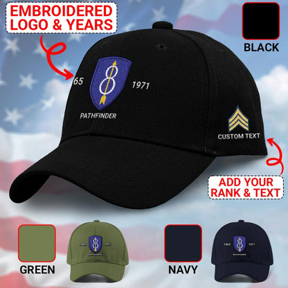 Us Army Veteran Caps, Customized 8Th Infantry Division Pathfinder Embroidered Cap, Embroidered Dad Hat