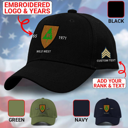Us Army Veteran Caps, Customized 91St Infantry Division Wild West Division Embroidered Cap, Embroidered Dad Hat