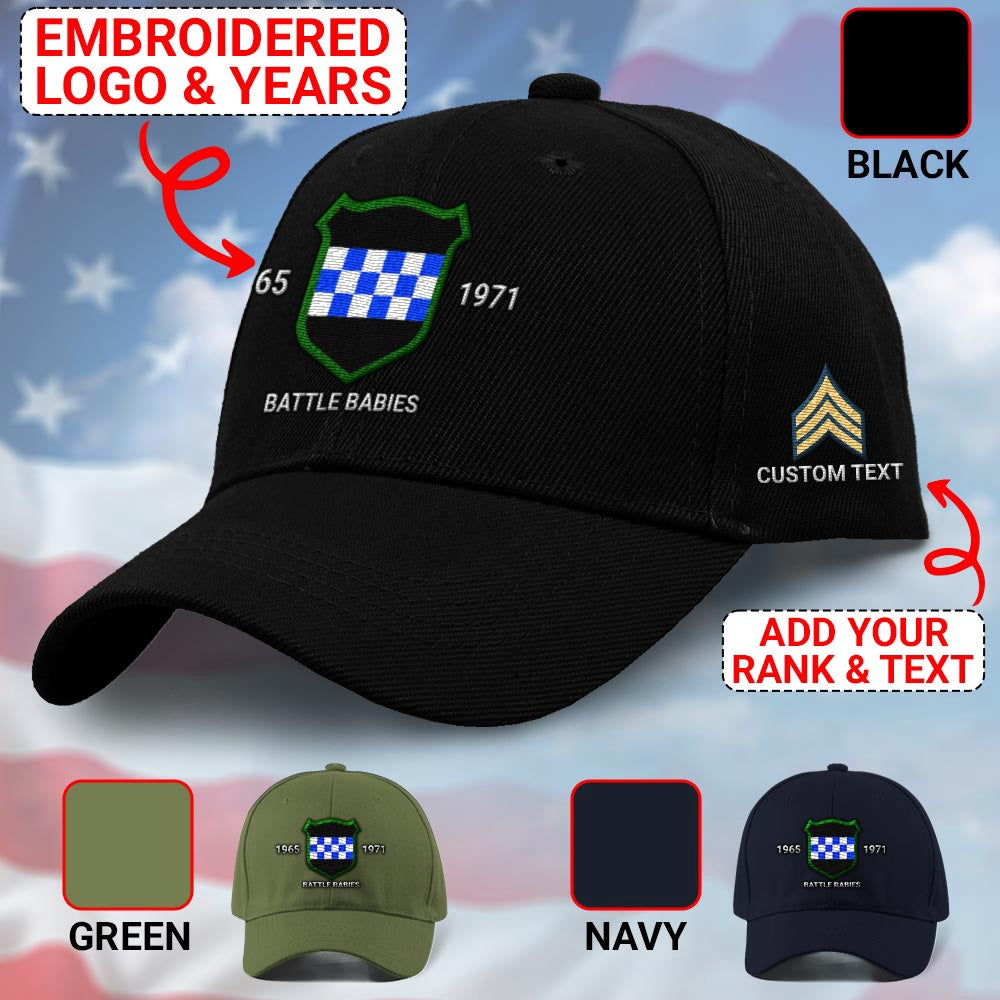 Us Army Veteran Caps, Customized 99Th Infantry Division Battle Babies Embroidered Cap, Embroidered Dad Hat