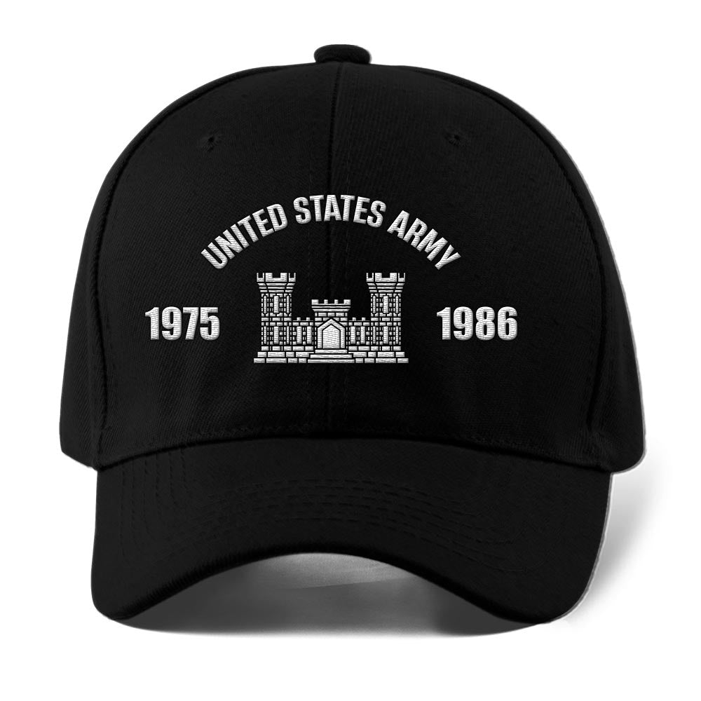 Us Army Veteran Caps, Customized  Army Branches Embroidered Cap, Embroidered Dad Hat