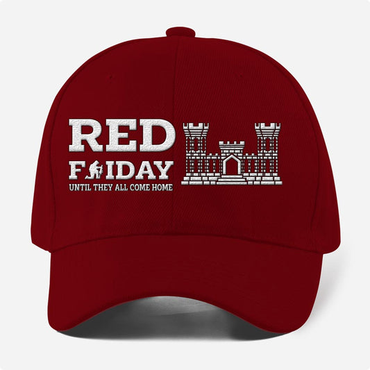 Us Army Veteran Caps, Customized  Army Branches Red Friday Until They All Come Home Embroidered Cap, Embroidered Dad Hat