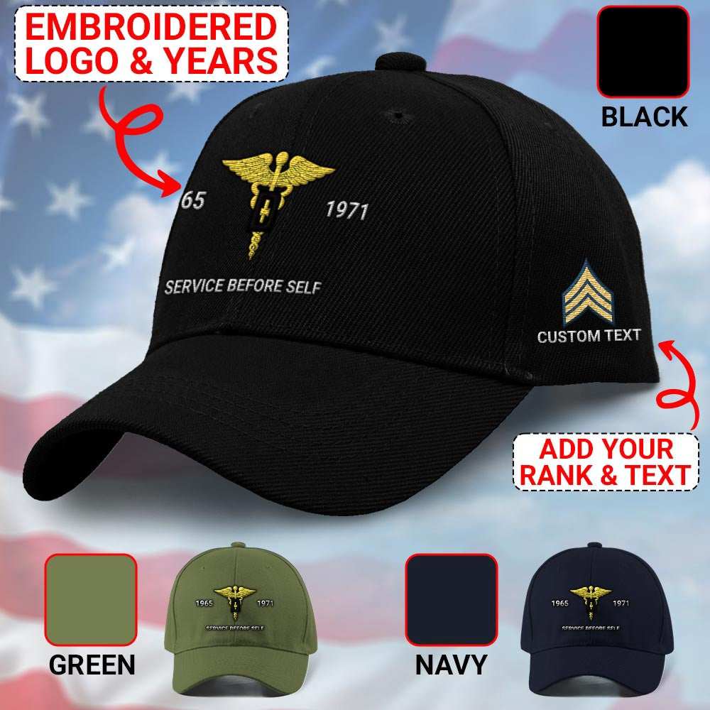 Us Army Veteran Caps, Customized Army Dental Corps Embroidered Cap, Embroidered Dad Hat