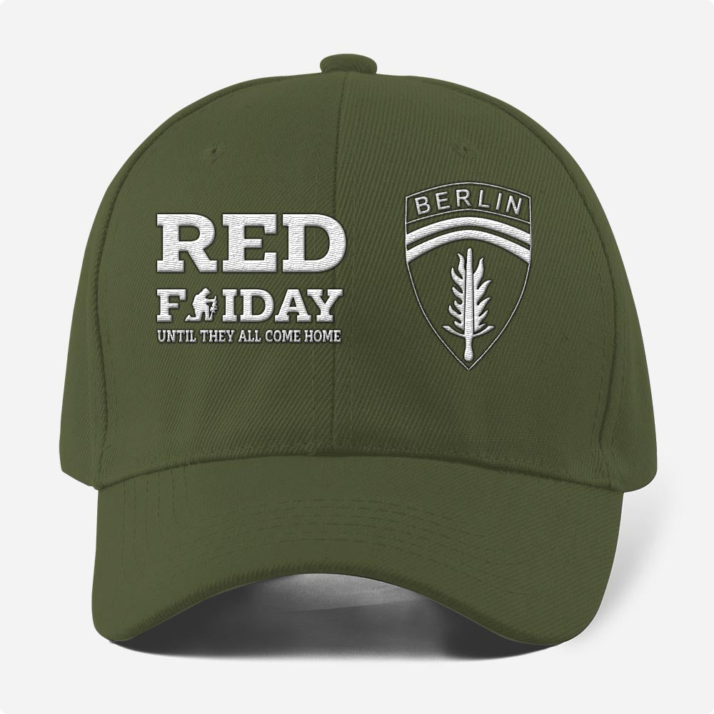 Us Army Veteran Caps, Customized  Army Divisions Red Friday Until They All Come Home Embroidered Cap, Embroidered Dad Hat