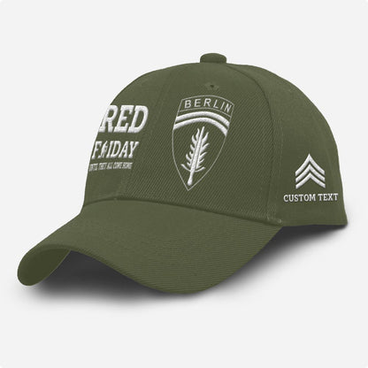 Us Army Veteran Caps, Customized  Army Divisions Red Friday Until They All Come Home Embroidered Cap, Embroidered Dad Hat