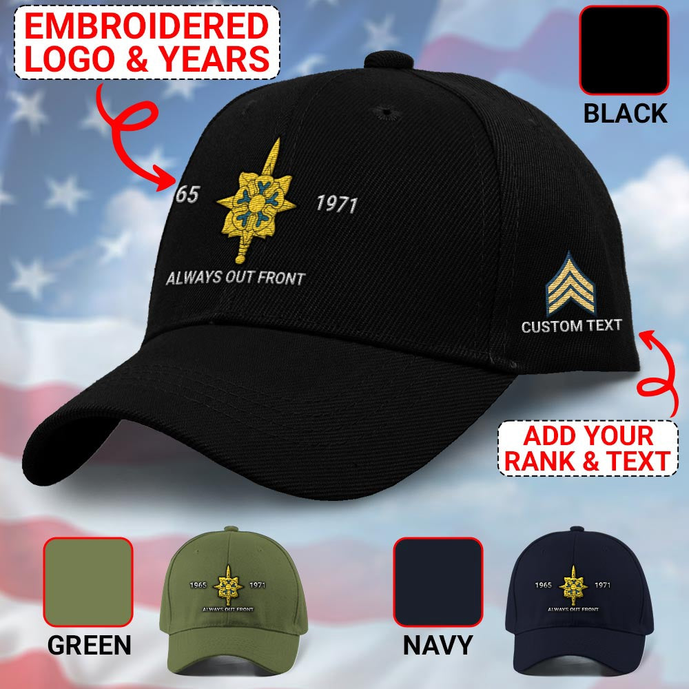 Us Army Veteran Caps, Customized Army Military Intelligence Embroidered Cap, Embroidered Dad Hat