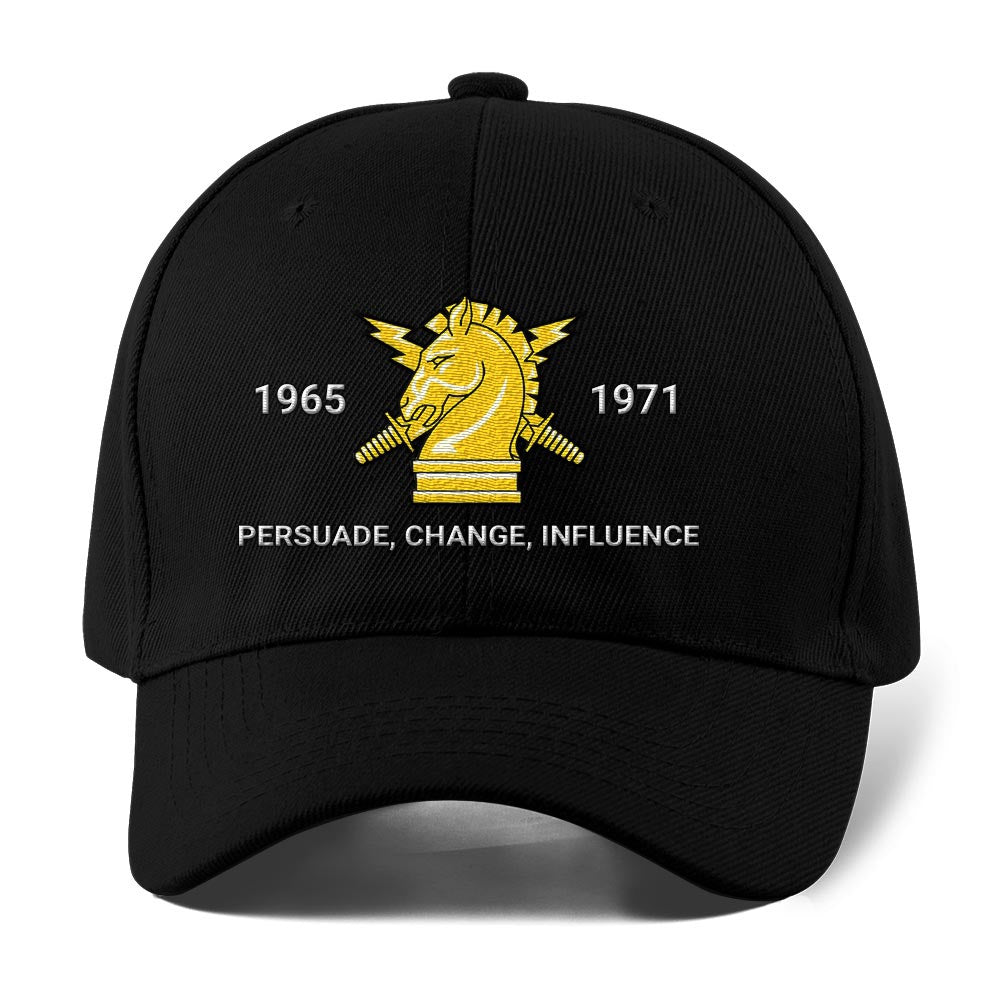 Us Army Veteran Caps, Customized Army Psychological Operations Embroidered Cap, Embroidered Dad Hat
