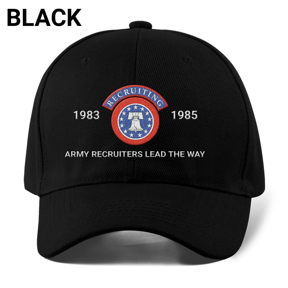 Us Army Veteran Caps, Customized Army Recruiters Lead The Way Embroidered Cap, Embroidered Dad Hat