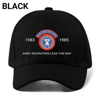 Us Army Veteran Caps, Customized Army Recruiters Lead The Way Embroidered Cap, Embroidered Dad Hat