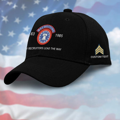 Us Army Veteran Caps, Customized Army Recruiters Lead The Way Embroidered Cap, Embroidered Dad Hat