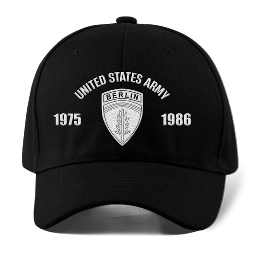 Us Army Veteran Caps, Customized  Army Units Berlin Embroidered Cap, Embroidered Dad Hat