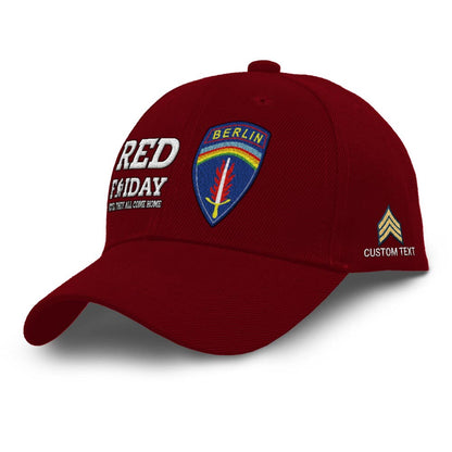 Us Army Veteran Caps, Customized  Army Units Red Friday Until They All Come Home Embroidered Cap, Embroidered Dad Hat