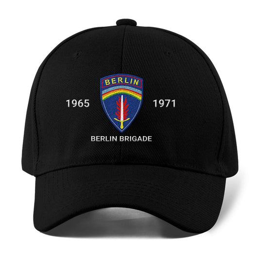 Us Army Veteran Caps, Customized Berlin Brigade Embroidered Cap, Embroidered Dad Hat