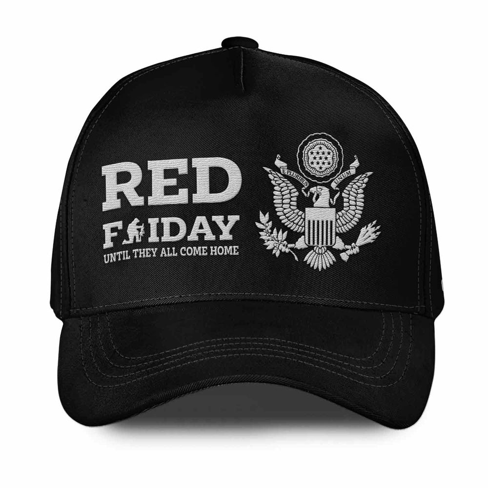 Us Army Veteran Caps, Customized  Branches Red Friday Until They All Come Home Embroidered Cap, Embroidered Dad Hat